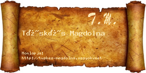 Tüskés Magdolna névjegykártya